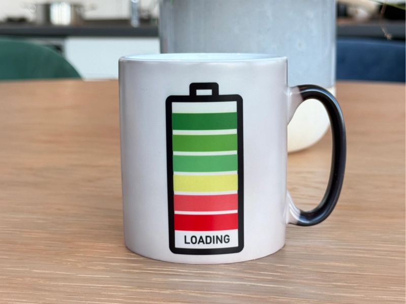 Tasse warm - nachher